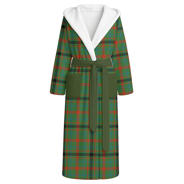 MacDonagh Ancient Clan Badge Tartan Flannel Hooded Bathrobe