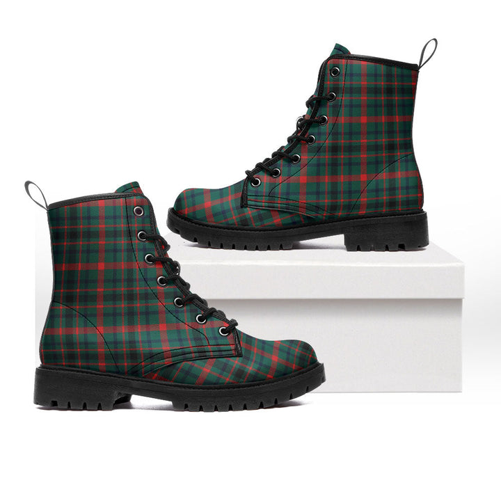 MacDonagh Modern Clan Badge Tartan Leather Boots