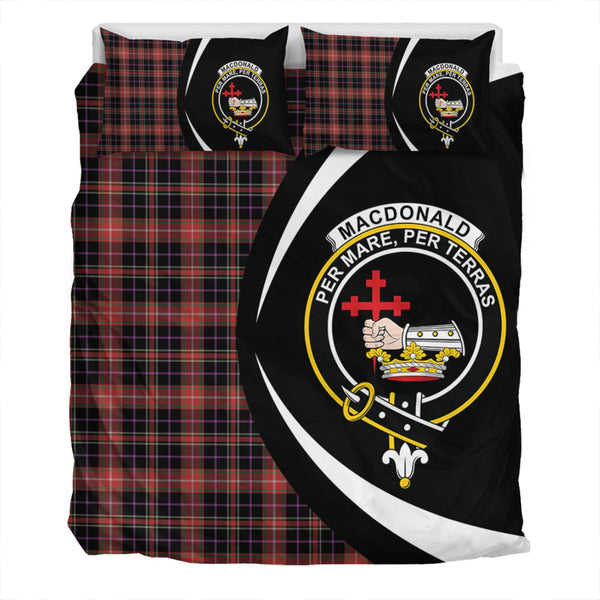 MacDonald Sir John A (Donald Sir John A) Ancient Clan Badge Tartan Bedding Set Circle Style