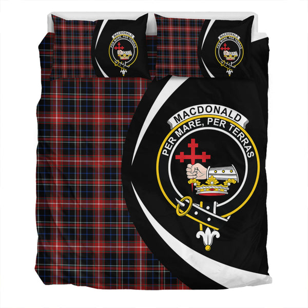 MacDonald Sir John A (Donald Sir John A) Modern Clan Badge Tartan Bedding Set Circle Style