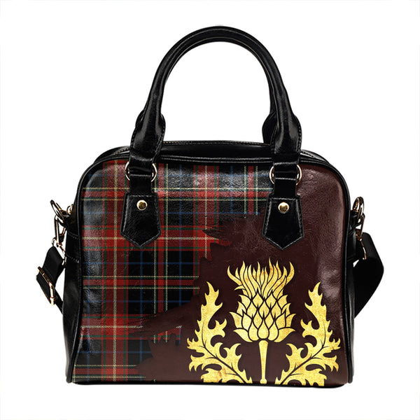 MacDonald Sir John A (Donald Sir John A) Modern Tartan Shoulder Handbag Thistle Oldest Style