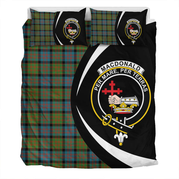 MacDonald (Donald) Ancient Clan Badge Tartan Bedding Set Circle Style