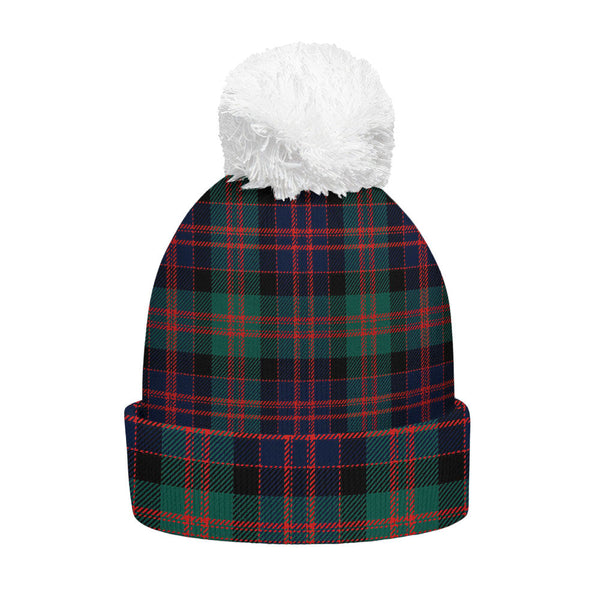 MacDonald (Donald) Modern Clan Badge Tartan Bobble Beanie Hat