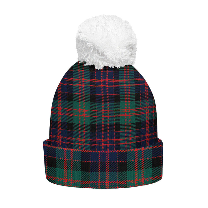 MacDonald (Donald) Modern Clan Badge Tartan Bobble Beanie Hat