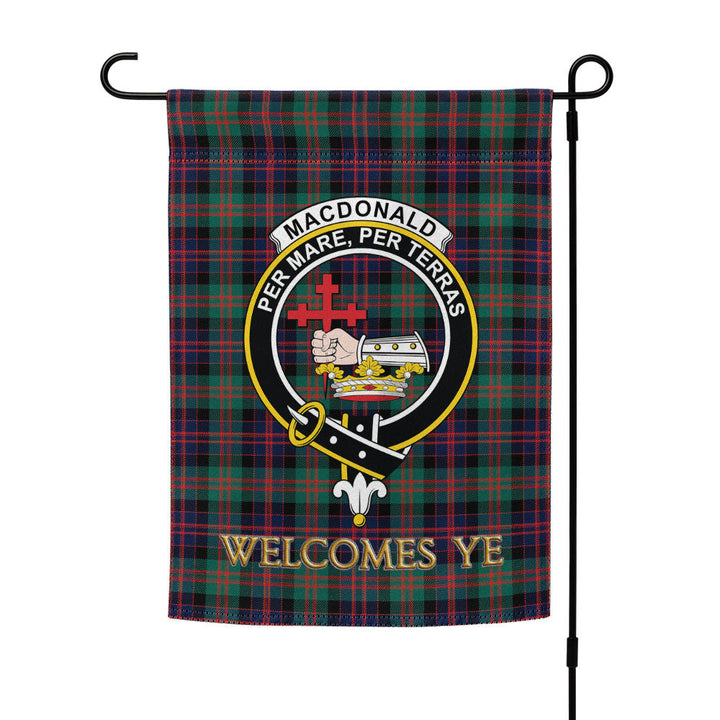 MacDonald (Donald) Modern Clan Badge Tartan Garden Flag
