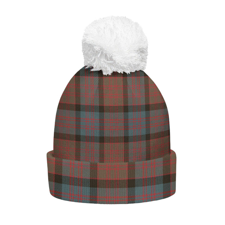 MacDonald (Donald) Weathered Clan Badge Tartan Bobble Beanie Hat