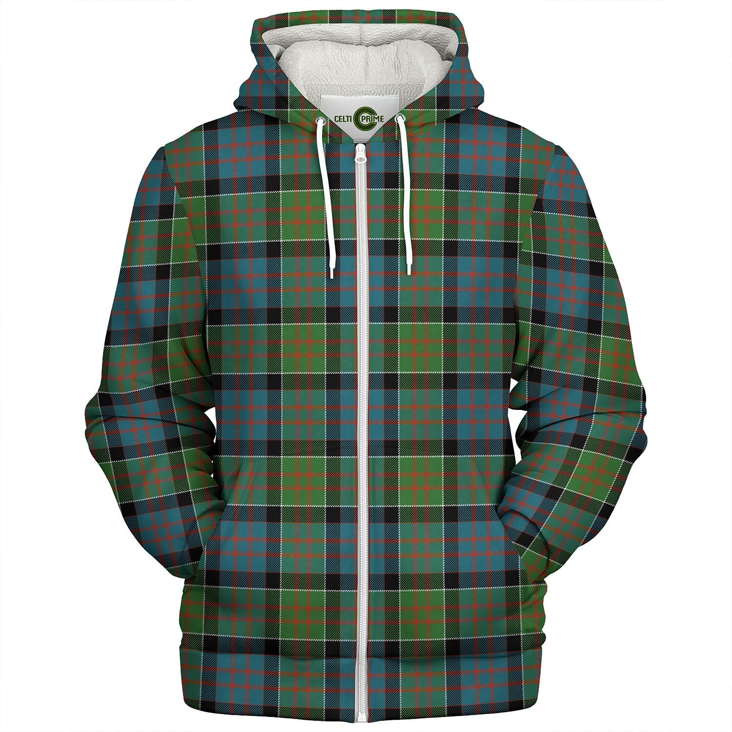 MacDonald Modern Tartan Hoodie - Lion Rampant And Celtic Thistle Style
