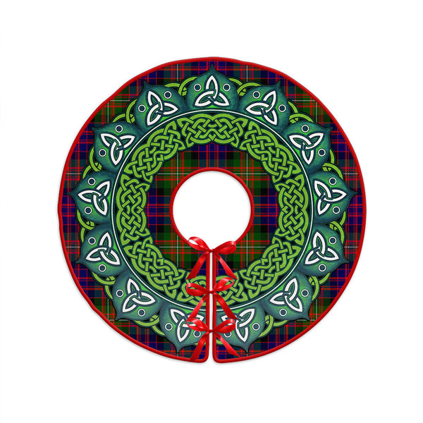 MacDonnell Clan Badge Tartan Christmas Tree Skirt Heritage Holiday Decor