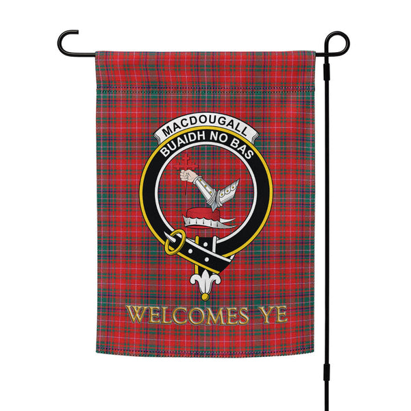 MacDougall Modern Clan Badge Tartan Garden Flag