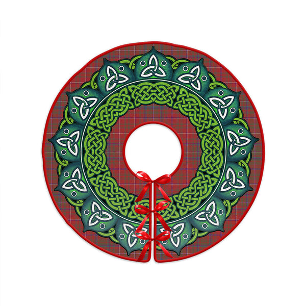MacDougall Weathered Clan Badge Tartan Christmas Tree Skirt Heritage Holiday Decor