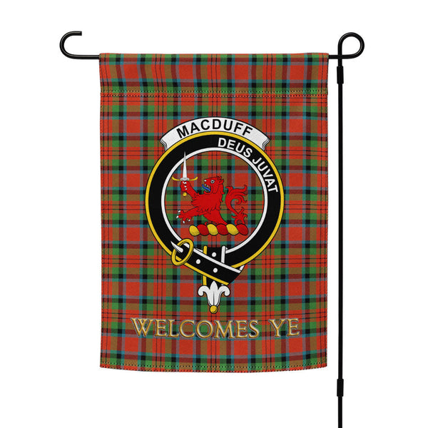 MacDuff Ancient Clan Badge Tartan Garden Flag