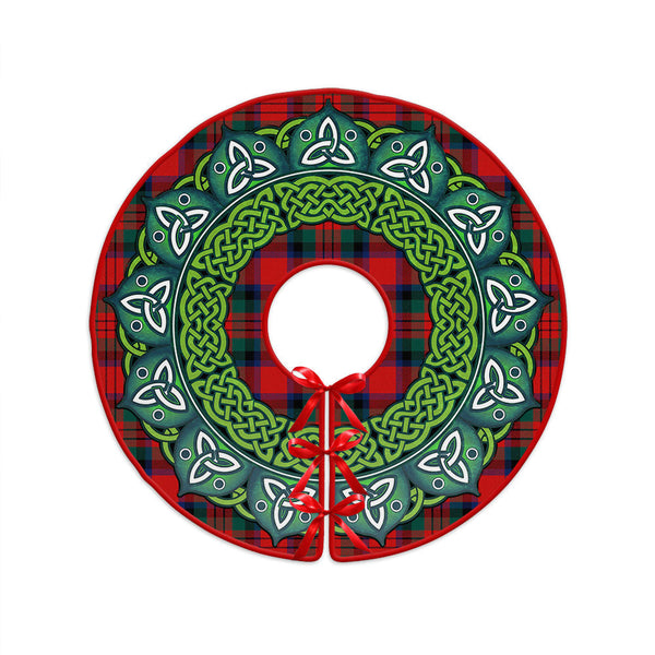 MacDuff Modern Clan Badge Tartan Christmas Tree Skirt Heritage Holiday Decor