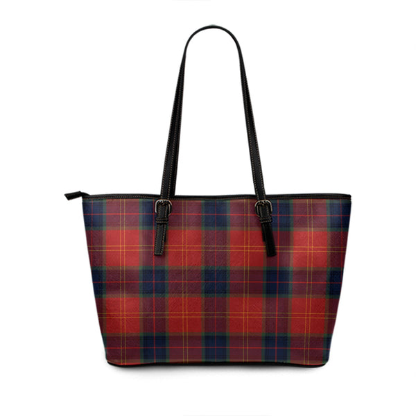 MacEdward (MacGregor Hastie) Modern Tartan Leather Tote Bag
