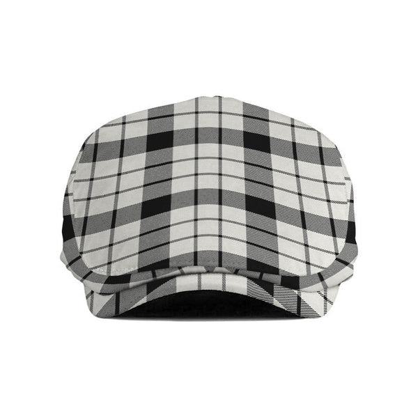 MacFarlane Black and White (Wallace Wallas Dress 3) Ancient Tartan Jeff Cap