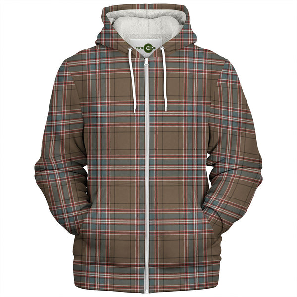 MacFarlane Hunting Weathered Tartan Sherpa Hoodie