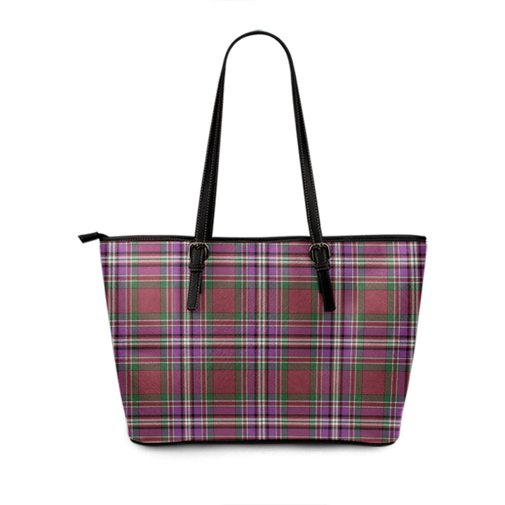 MacFarlane Lord Lyon sett Ancient Tartan Leather Tote Bag