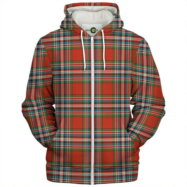 MacFarlane Red Ancient Clan Badge Tartan Sherpa Hoodie