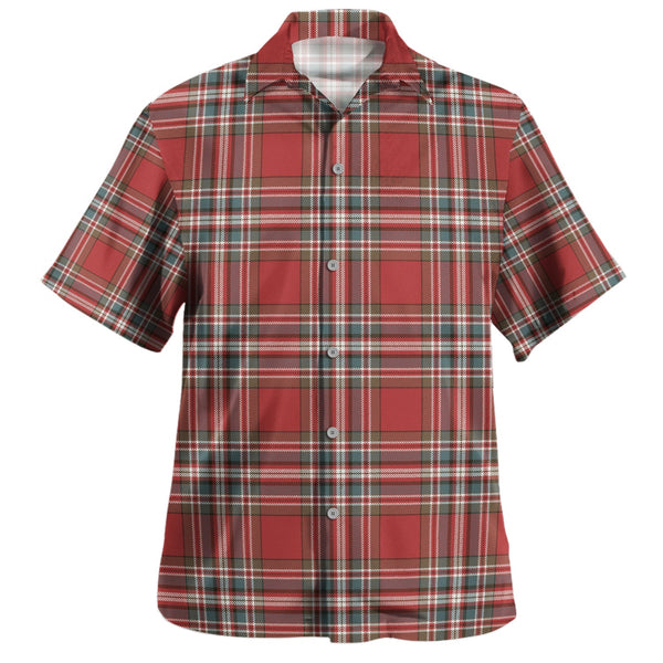 MacFarlane Red Weathered Clan Badge Tartan Hawaiian Shirt