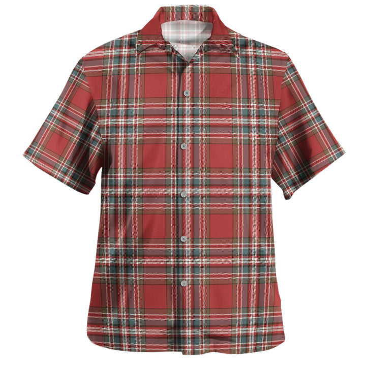 MacFarlane Red Weathered Clan Badge Tartan Hawaiian Shirt