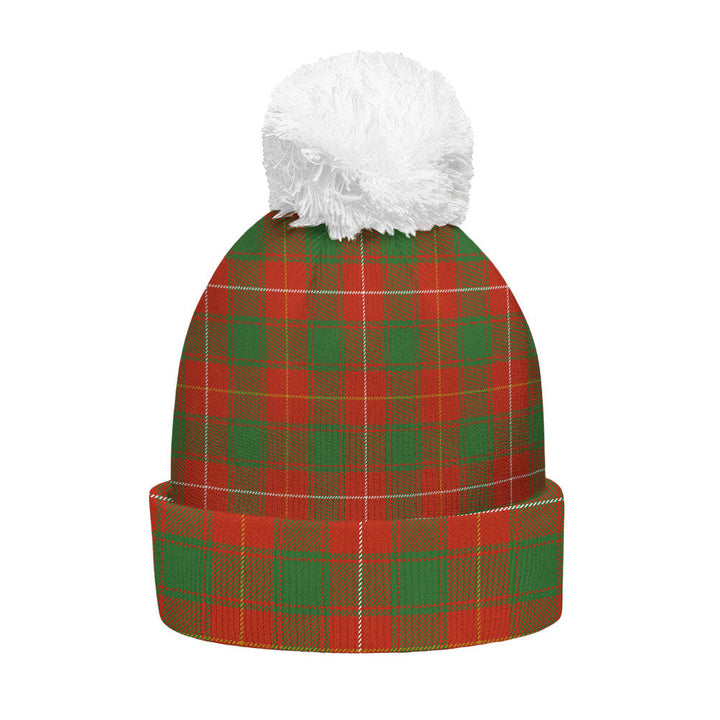 MacFie (MacPhee) Ancient Clan Badge Tartan Bobble Beanie Hat
