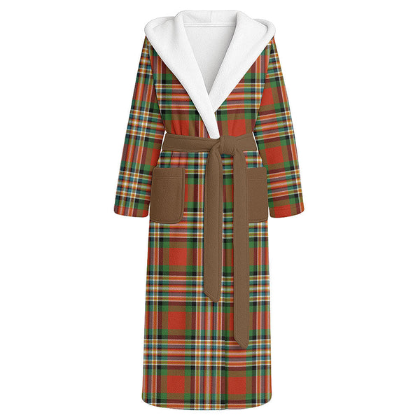 MacGill Ancient Clan Badge Tartan Flannel Hooded Bathrobe