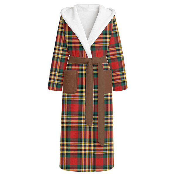 MacGill Modern Clan Badge Tartan Flannel Hooded Bathrobe