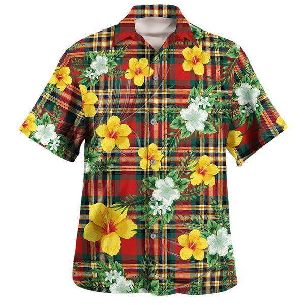 MacGill Modern Clan Badge Tartan Hawaiian Shirt Summer Vibes Style