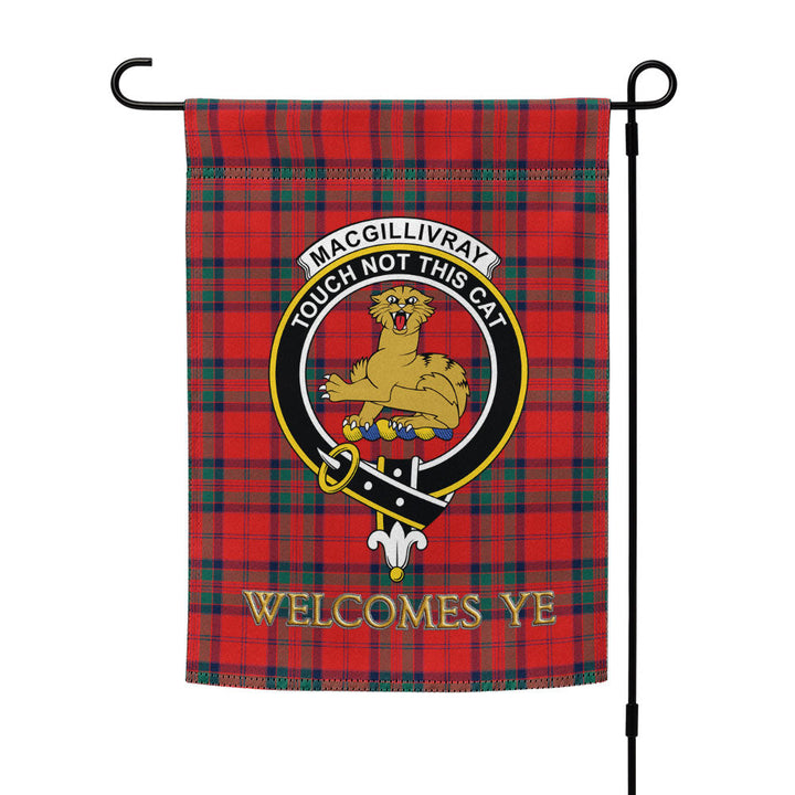 MacGillivray Modern Clan Badge Tartan Garden Flag