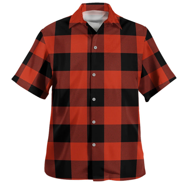 MacGregor Rob Roy (Gregor Red - Black) Ancient Tartan Hawaiian Shirt