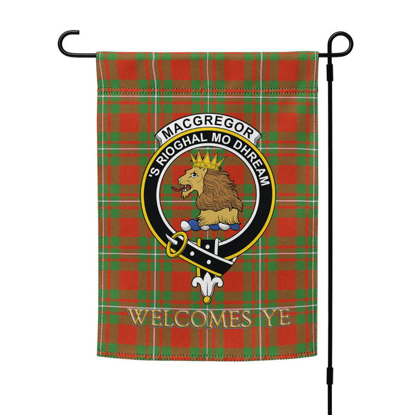 MacGregor (Gregor) Ancient Clan Badge Tartan Garden Flag