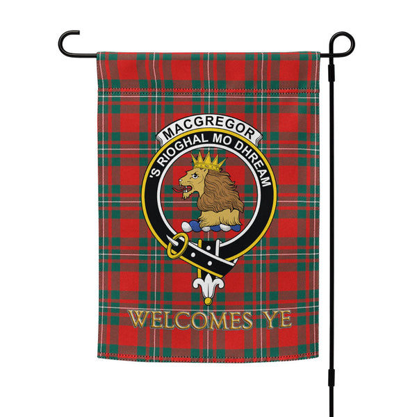 MacGregor (Gregor) Modern Clan Badge Tartan Garden Flag