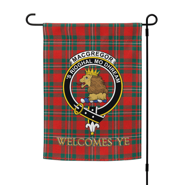 MacGregor (Gregor) Modern Clan Badge Tartan Garden Flag