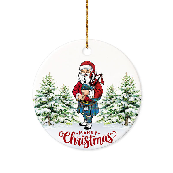 MacHardy Ancient Tartan Ceramic Ornament Santa