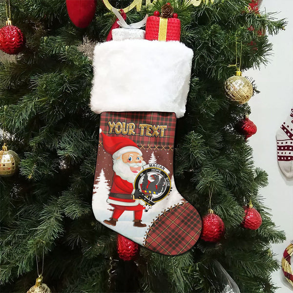 MacIan Weathered Clan Badge Tartan Christmas Stocking Holiday Blessings Merry Christmas Joy