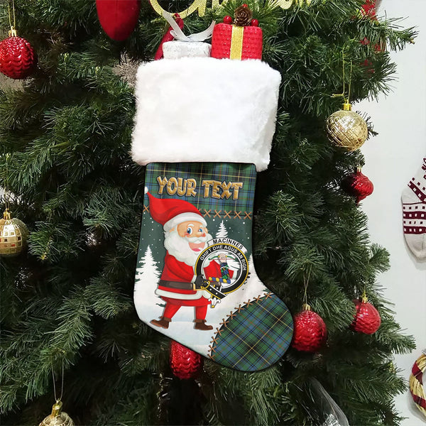 MacInnes Ancient Clan Badge Tartan Christmas Stocking Holiday Blessings Merry Christmas Joy