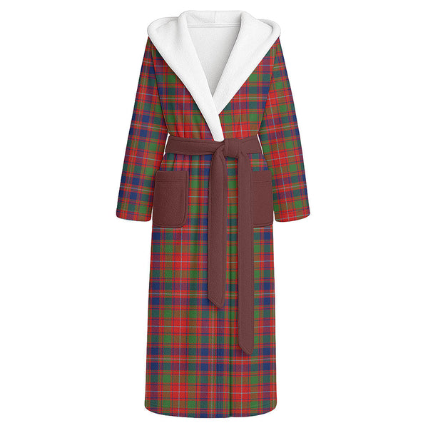 MacIntyre Modern Clan Badge Tartan Flannel Hooded Bathrobe
