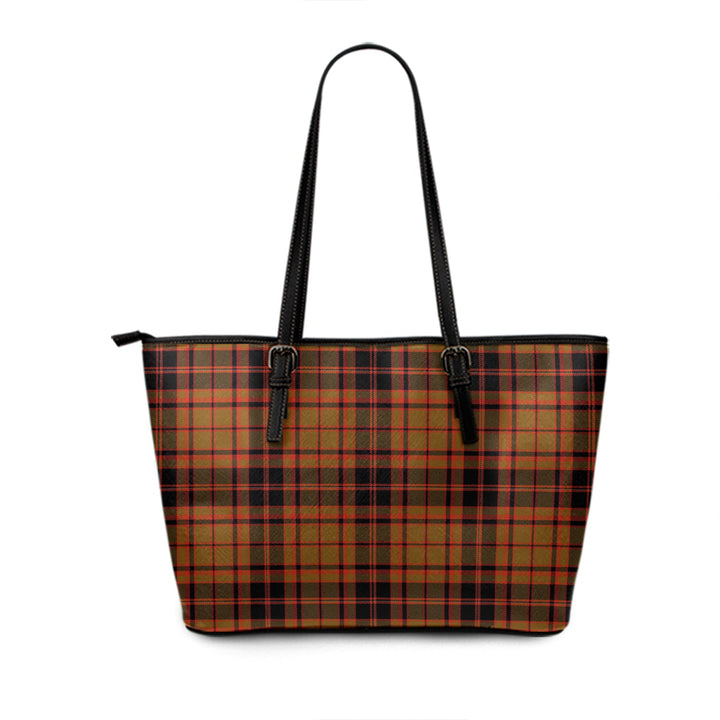 MacIntyre Strathfillan Ancient Tartan Leather Tote Bag
