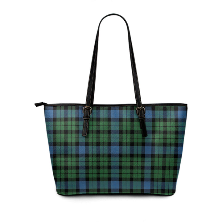 MacIntyre (MacGregor Hastie) Ancient Tartan Leather Tote Bag