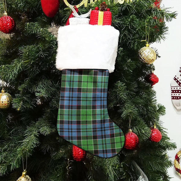 MacIsaac Modern Clan Badge Tartan Christmas Stocking