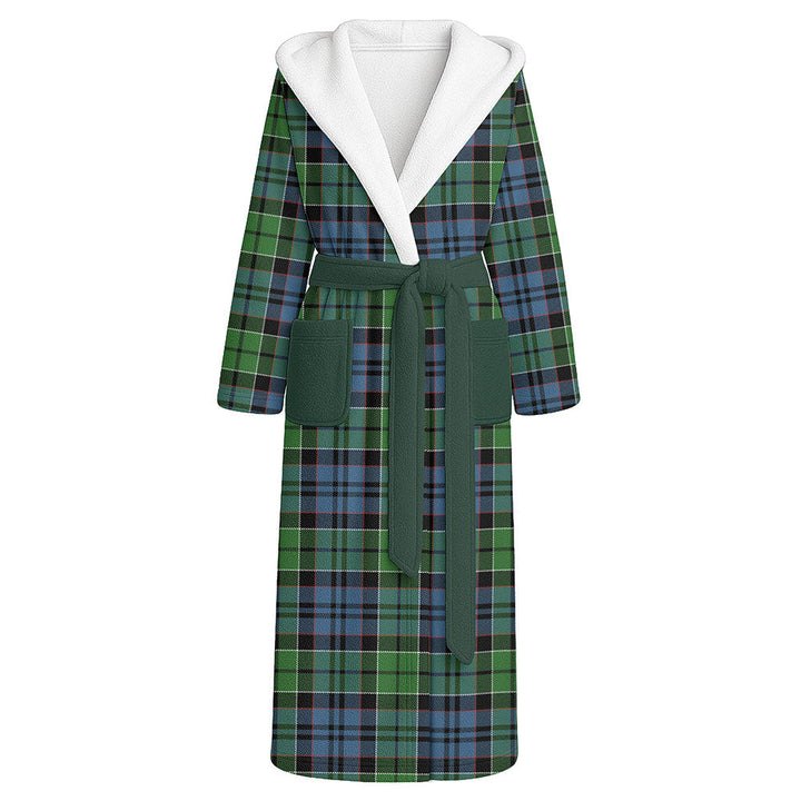 MacIsaac Modern Clan Badge Tartan Flannel Hooded Bathrobe