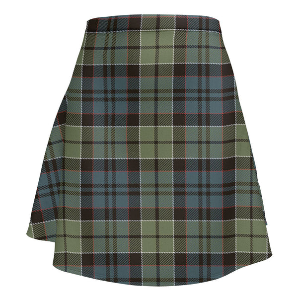 MacIsaac Weathered Clan Badge Tartan Flared Skirt