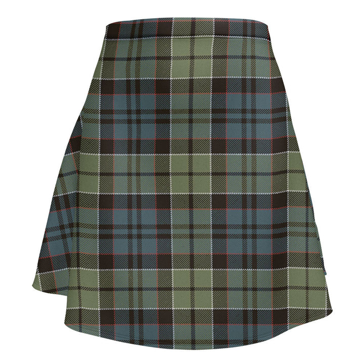 MacIsaac Weathered Clan Badge Tartan Flared Skirt