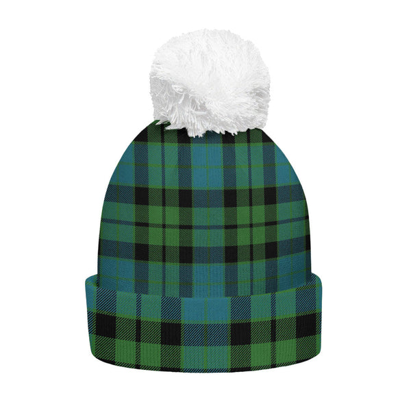 MacKay Ancient Clan Badge Tartan Bobble Beanie Hat