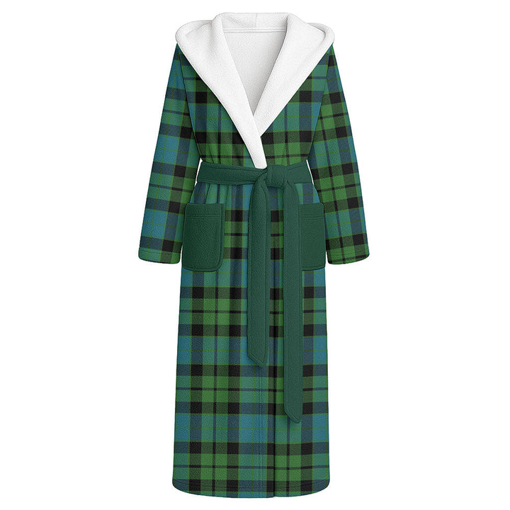 MacKay Ancient Clan Badge Tartan Flannel Hooded Bathrobe