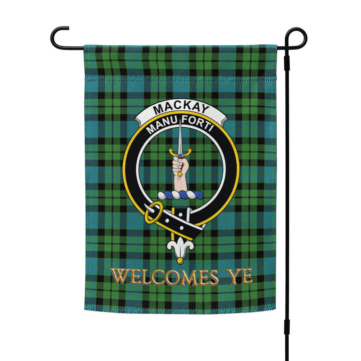 MacKay Ancient Clan Badge Tartan Garden Flag