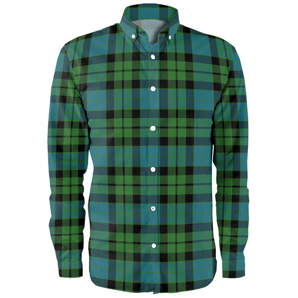 MacKay Ancient Clan Badge Tartan Long Sleeve Shirt