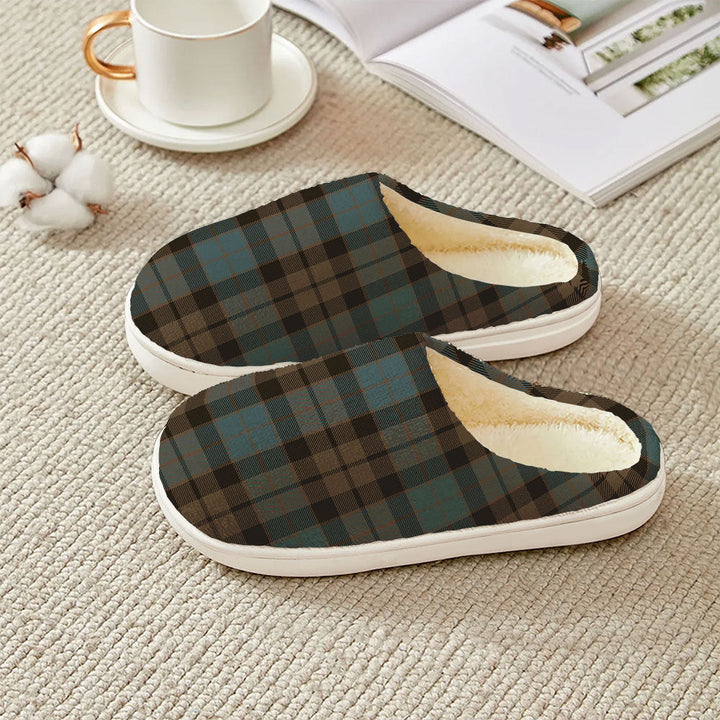 MacKay Weathered Clan Badge Tartan Plush Slipper