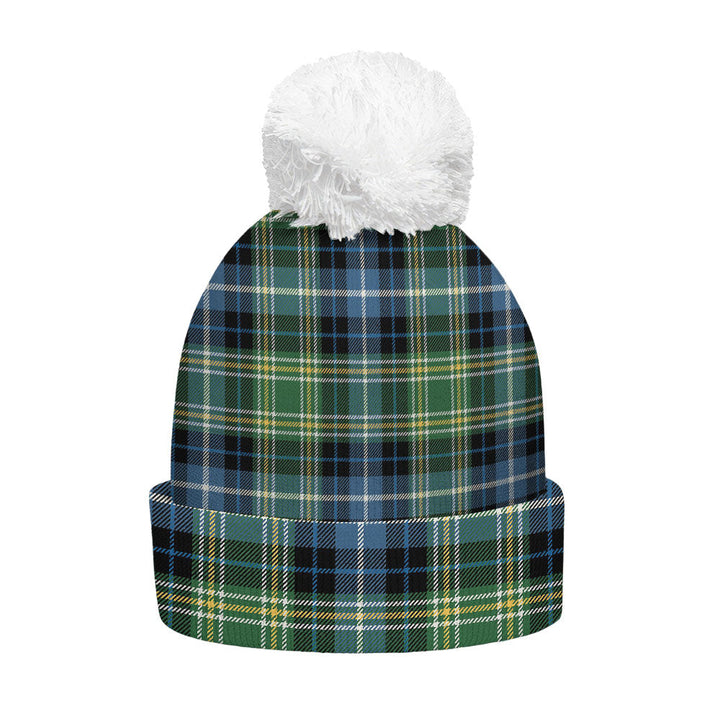 MacKellar Ancient Clan Badge Tartan Bobble Beanie Hat