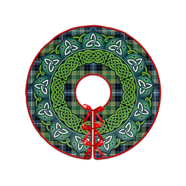 MacKellar Ancient Clan Badge Tartan Christmas Tree Skirt Heritage Holiday Decor