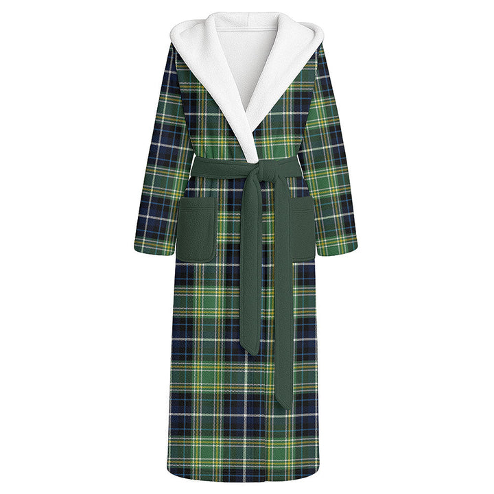 MacKellar Modern Clan Badge Tartan Flannel Hooded Bathrobe